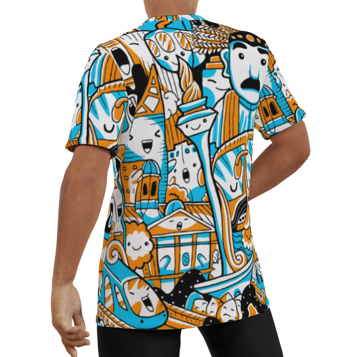 Pass The torch Round Neck O-Neck T-Shirt, Comfortable Daily Wear