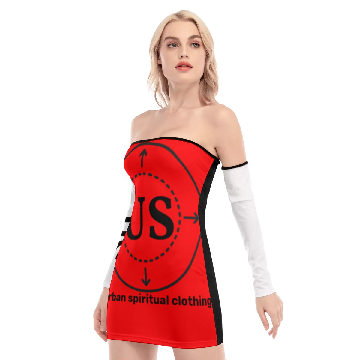 US Women's Off-shoulder Back Lace-up Dress