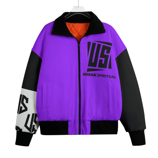 US URBAN SPIRITUAL Unisex Knitted Fleece Lapel Outwear