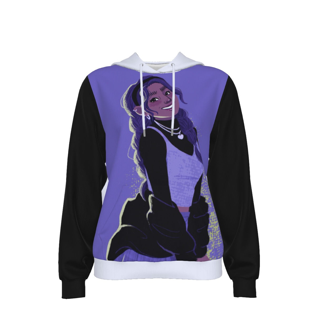 US URBAN SPIRITUAL LLC All-Over Print Women's Slim Pullover Hoodie - US URBAN SPIRITUAL CLOTHING