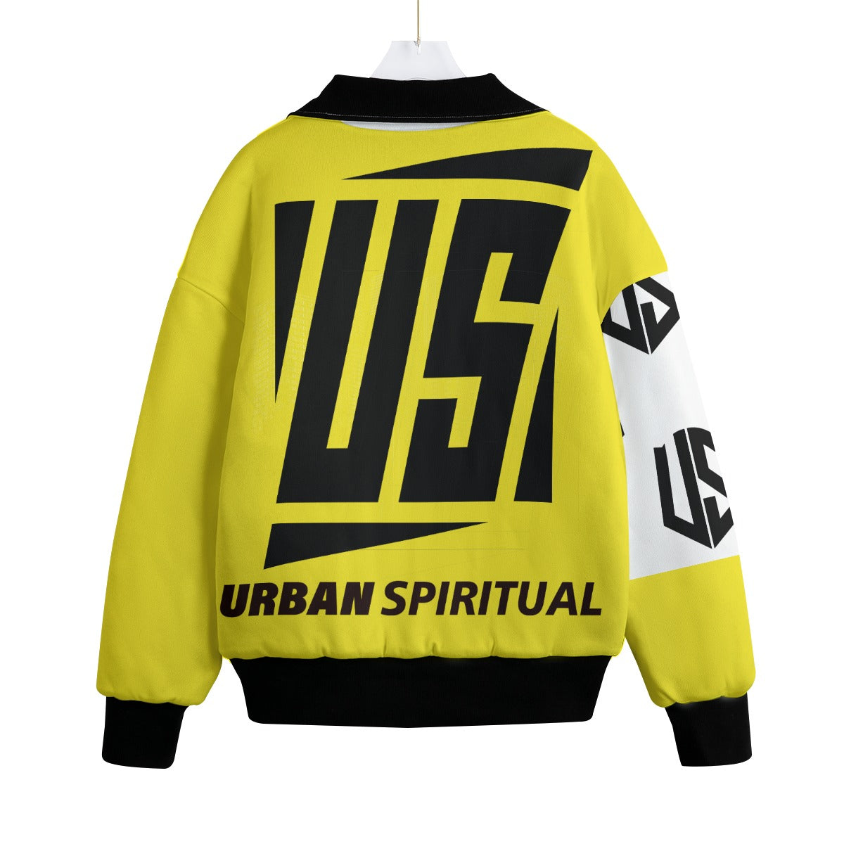 US URBAN SPIRITUAL Knitted Fleece Lapel Outwear