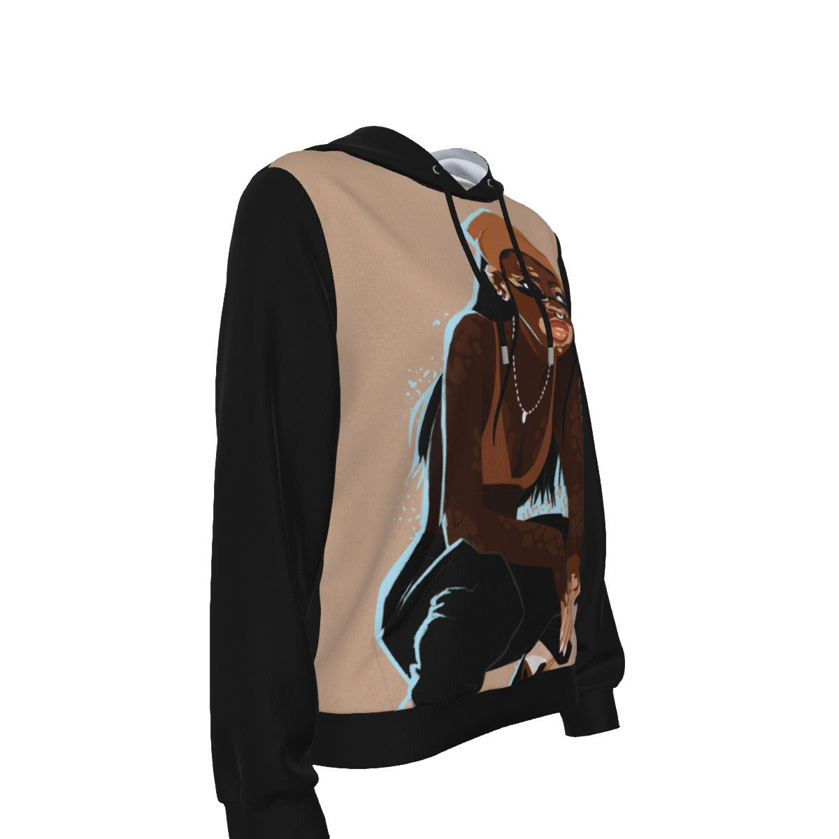 US URBAN SPIRITUAL LLC All-Over Print Women's Slim Pullover Hoodie - US URBAN SPIRITUAL CLOTHING