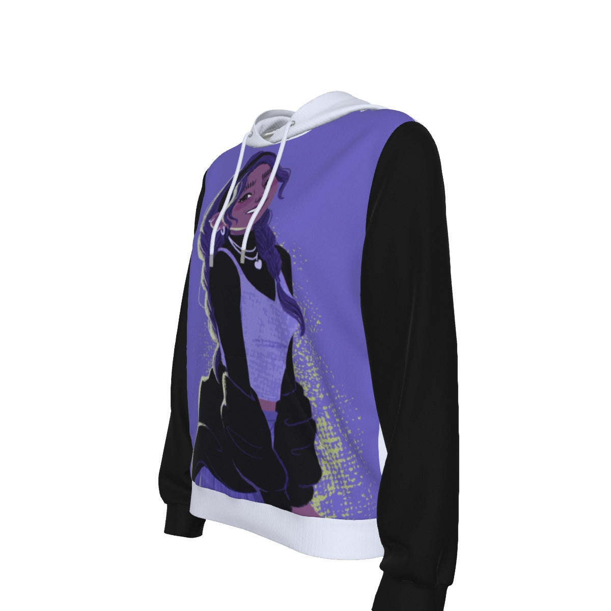 US URBAN SPIRITUAL LLC All-Over Print Women's Slim Pullover Hoodie - US URBAN SPIRITUAL CLOTHING
