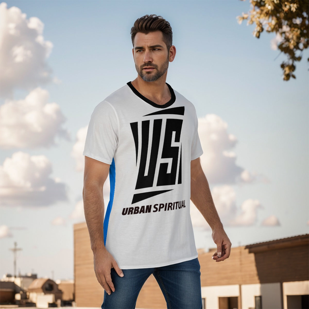 US URBAN SPIRITUAL LLC All-Over Print Men's O-Neck T-Shirt - US URBAN SPIRITUAL CLOTHING