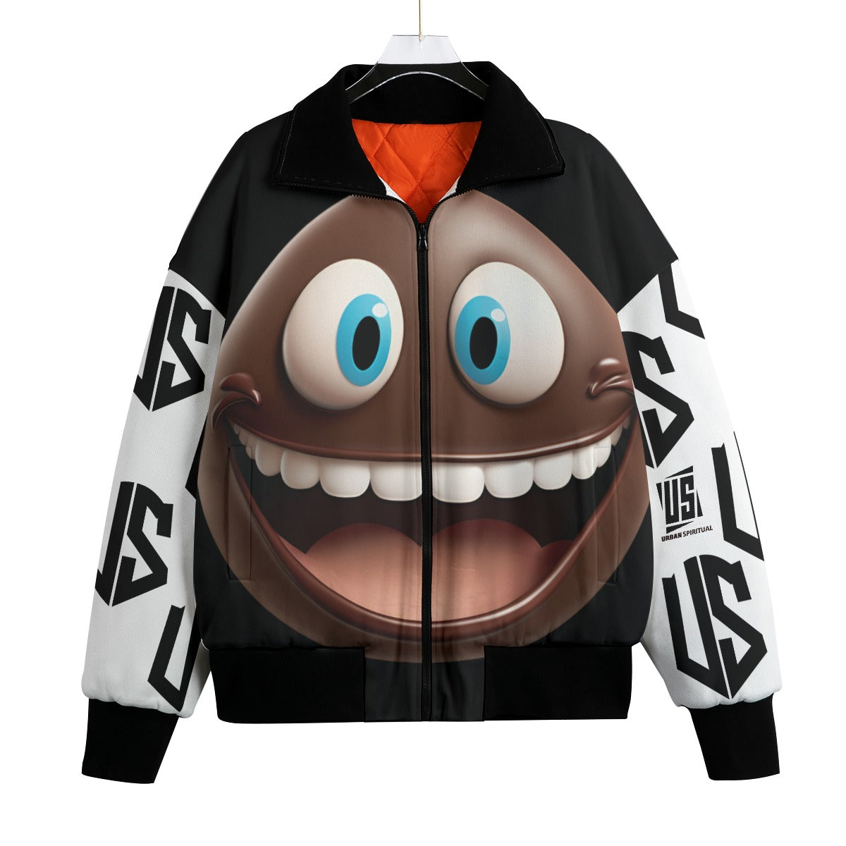 US URBAN SPIRITUAL LLC All-Over Print Unisex Knitted Fleece Lapel Outwear - US URBAN SPIRITUAL CLOTHING