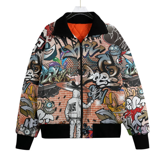 US URBAN SPIRITUAL LLC All-Over Print Unisex Knitted Fleece Lapel Outwear - US URBAN SPIRITUAL CLOTHING