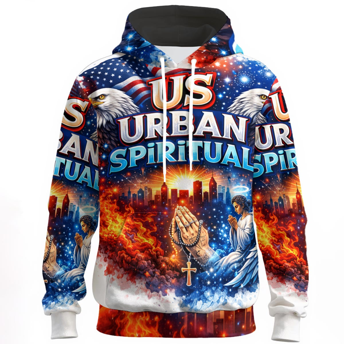 Red White and Blue Hoodie
