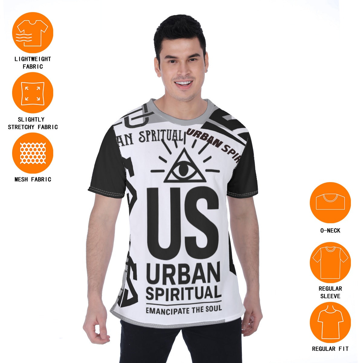 US URBAN SPIRITUAL LLC All-Over Print Men's T-shirt | Birdseye - US URBAN SPIRITUAL CLOTHING