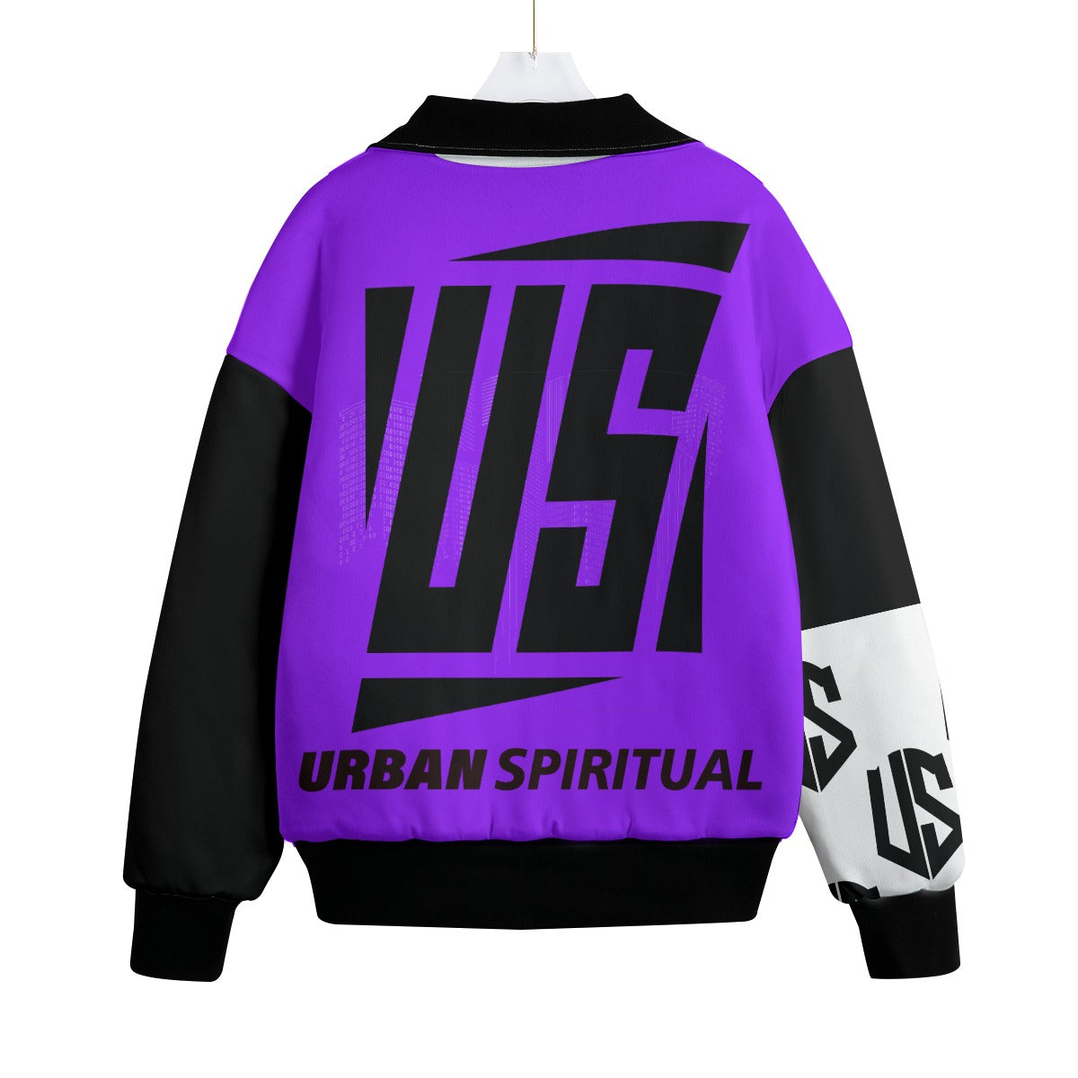 US URBAN SPIRITUAL Unisex Knitted Fleece Lapel Outwear