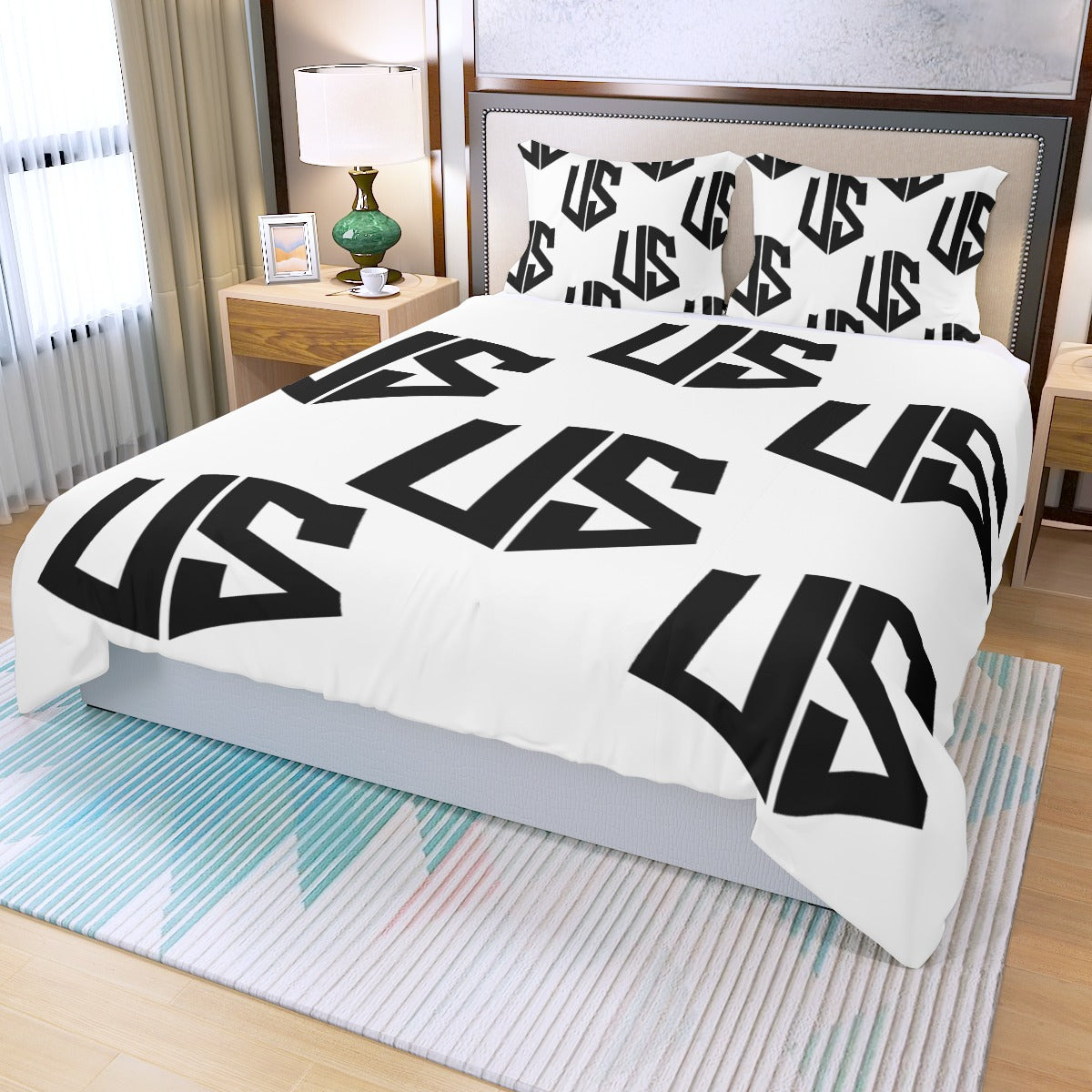 US URBAN SPIRITUAL LLC Three Piece Duvet Bedding Set - US URBAN SPIRITUAL CLOTHING