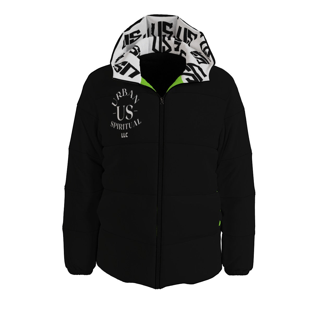 US URBAN SPIRITUAL LLC All-Over Print Unisex Down Jacket - US URBAN SPIRITUAL CLOTHING