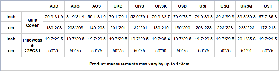 US URBAN SPIRITUAL LLC Three Piece Duvet Bedding Set - US URBAN SPIRITUAL CLOTHING