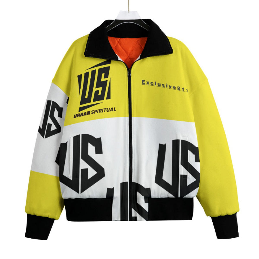 US URBAN SPIRITUAL Knitted Fleece Lapel Outwear